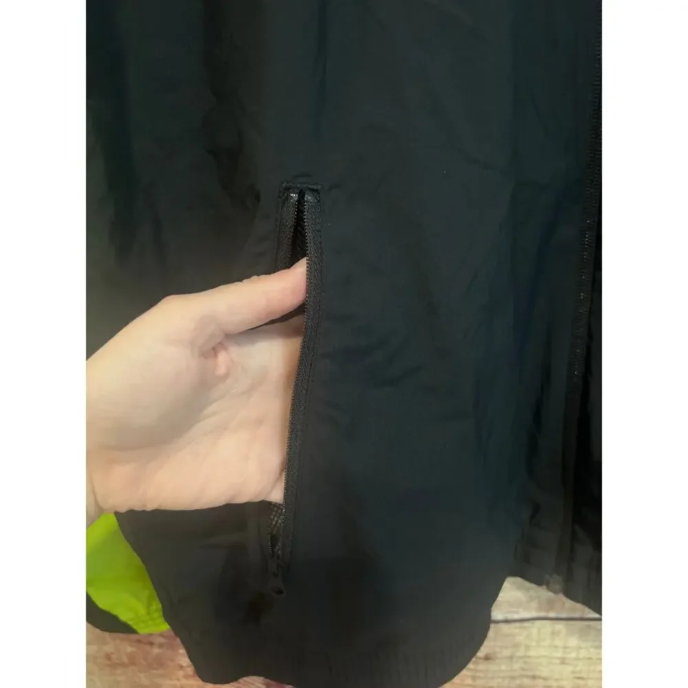 Adidas Urban Q3 Track Sports Full Zip Light Jacket Mens Large Windbreaker Black